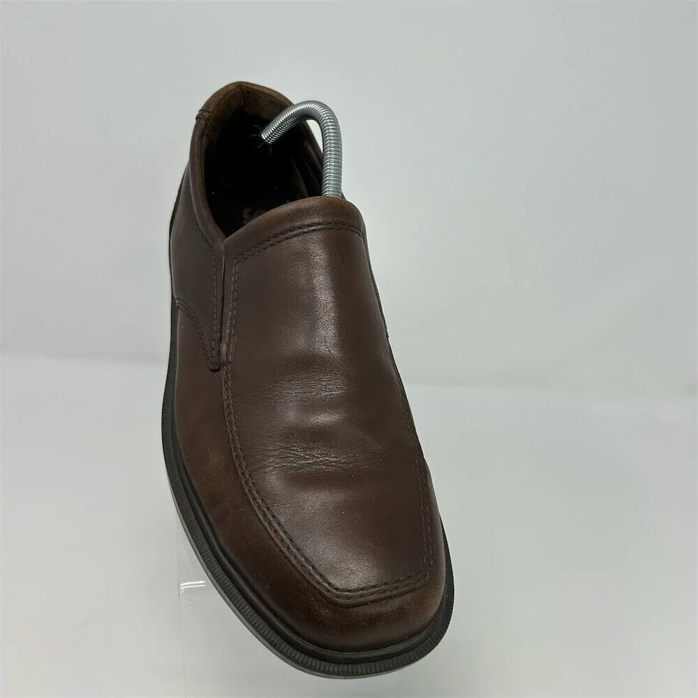 SAS Diplomat Men's Brown Slip-On Loafers Apron Toe Comfort Dress Shoes Size 10.5
